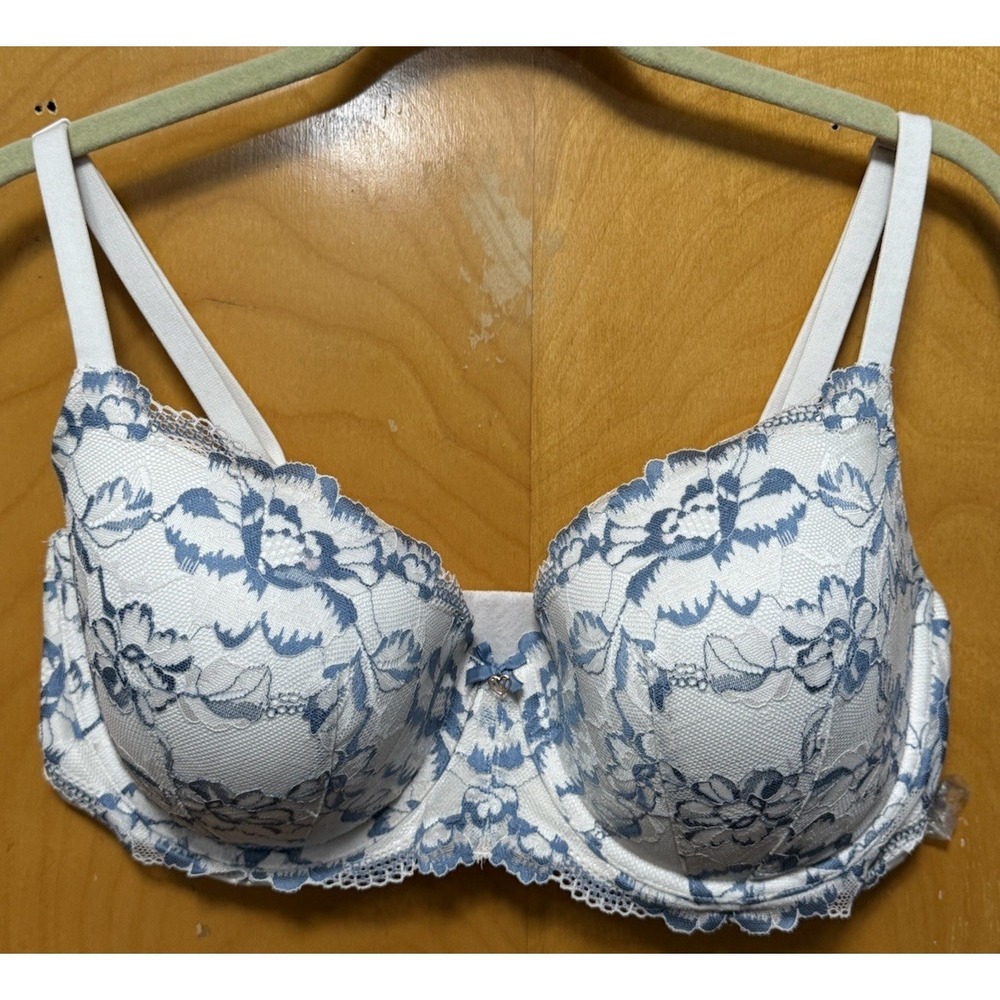 Victoria's Secret Body By Victoria Lightly Lined Demi  Bra Coconut Blue 36DDD